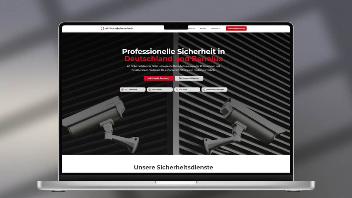 Sicherheitstechnik Website