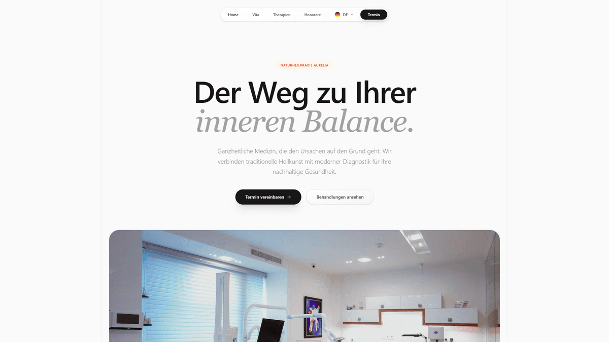 Aurelia Naturheilpraxis Website