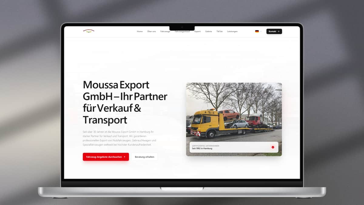 Moussa Export Website