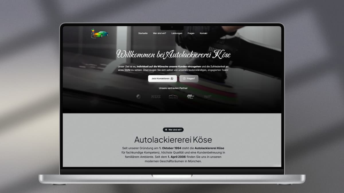 Köse Autolackiererei Website