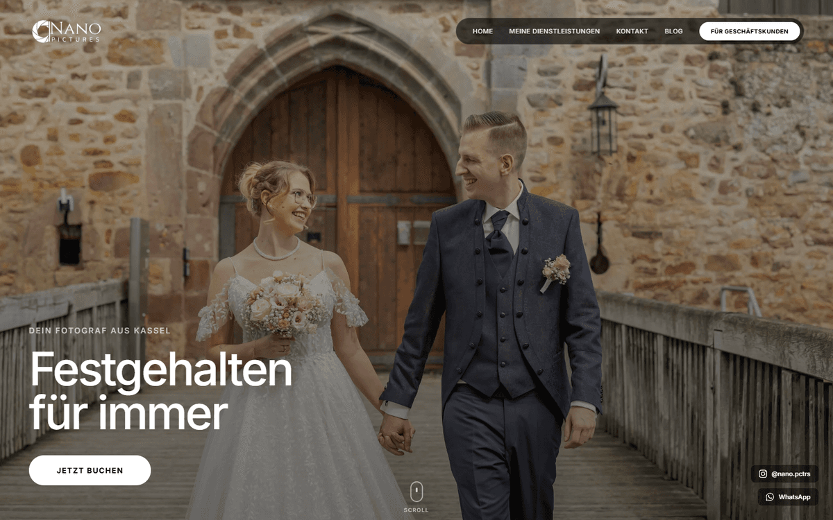 NanoPictures Fotografie Website